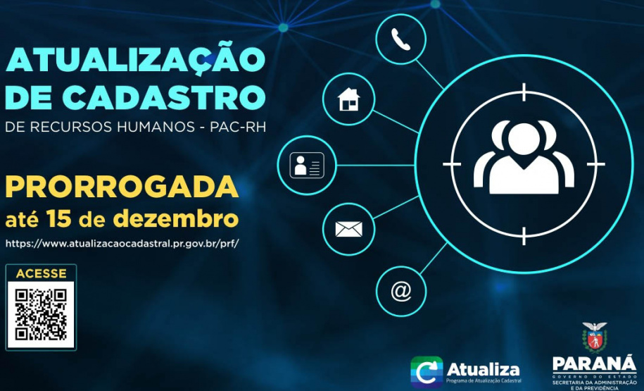 Atualização Cadastral de Recursos Humanos é prorrogada até 15 de dezembro - Foto/Arte: SEAP