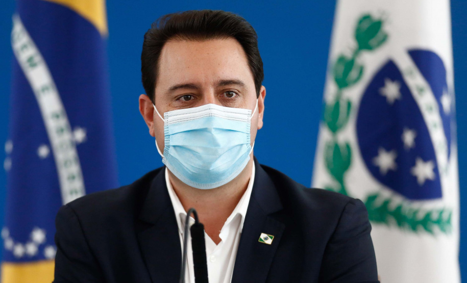 O governador Carlos Massa Ratinho Junior e secretários de Estado apresentam nesta sexta-feira (26), em conjunto com a Polícia Rodoviária Federal, detalhes do plano de operação para o fim da concessão das rodovias paranaenses, que ocorre neste final de semana. - 26/11/2021