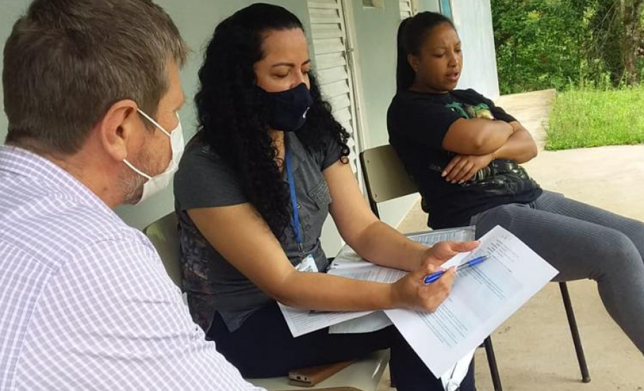 Artesãos de comunidades indígenas fazem a formação da Bolsa Qualificação. Foto: Kraw Penas/SECC