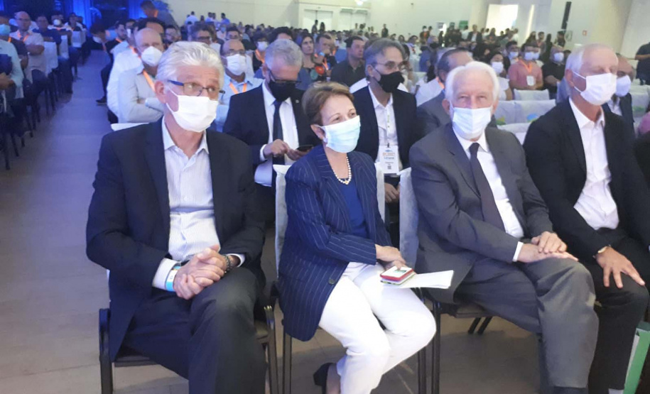 Abertura oficial da III International Fish Congress & Fish Expo Brasil 2021, que se realiza até sexta-feira (26) em Foz do Iguaçu. Foto:SEAB