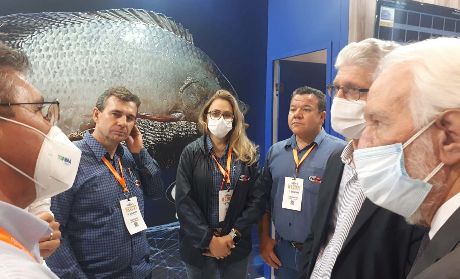 Abertura oficial da III International Fish Congress & Fish Expo Brasil 2021, que se realiza até sexta-feira (26) em Foz do Iguaçu. Foto:SEAB