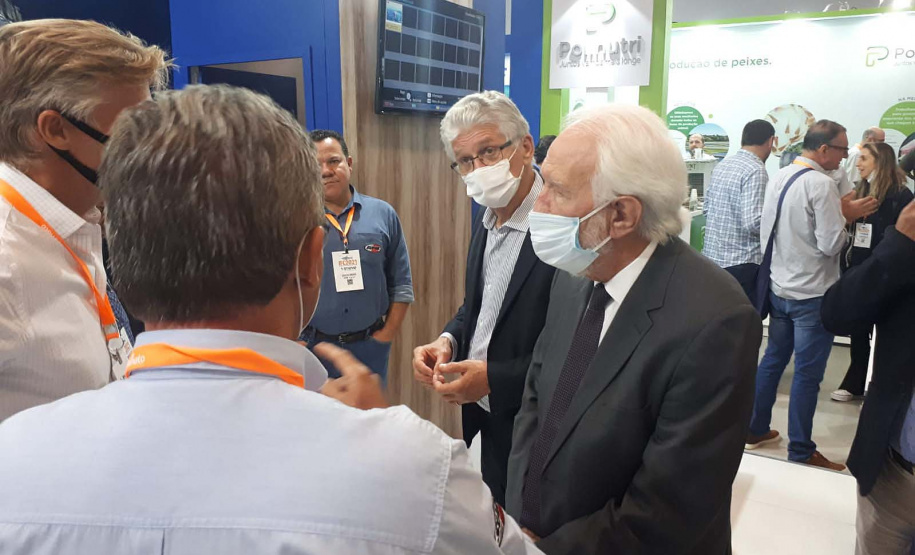 Abertura oficial da III International Fish Congress & Fish Expo Brasil 2021, que se realiza até sexta-feira (26) em Foz do Iguaçu. Foto:SEAB