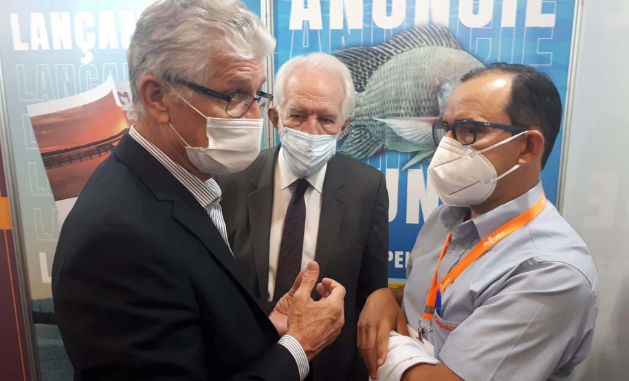 Abertura oficial da III International Fish Congress & Fish Expo Brasil 2021, que se realiza até sexta-feira (26) em Foz do Iguaçu. Foto:SEAB