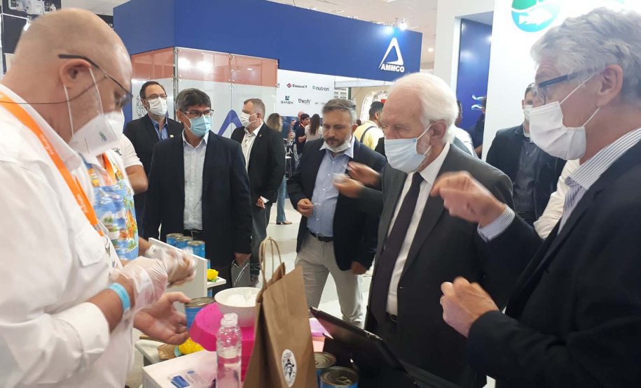 Abertura oficial da III International Fish Congress & Fish Expo Brasil 2021, que se realiza até sexta-feira (26) em Foz do Iguaçu. Foto:SEAB