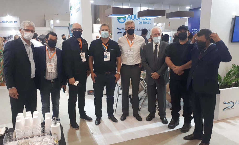 Abertura oficial da III International Fish Congress & Fish Expo Brasil 2021, que se realiza até sexta-feira (26) em Foz do Iguaçu. Foto:SEAB