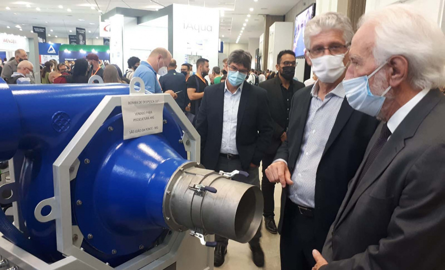 Abertura oficial da III International Fish Congress & Fish Expo Brasil 2021, que se realiza até sexta-feira (26) em Foz do Iguaçu. Foto:SEAB