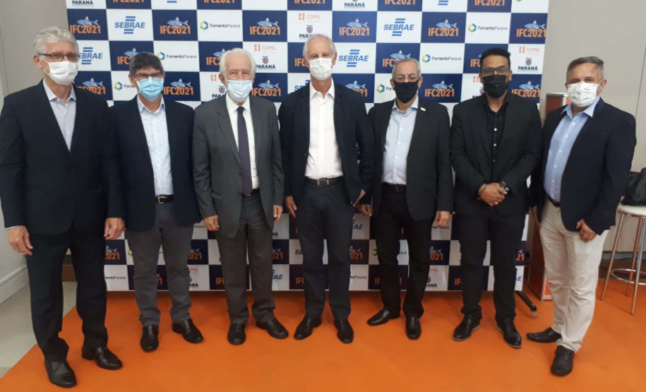 Abertura oficial da III International Fish Congress & Fish Expo Brasil 2021, que se realiza até sexta-feira (26) em Foz do Iguaçu. Foto:SEAB