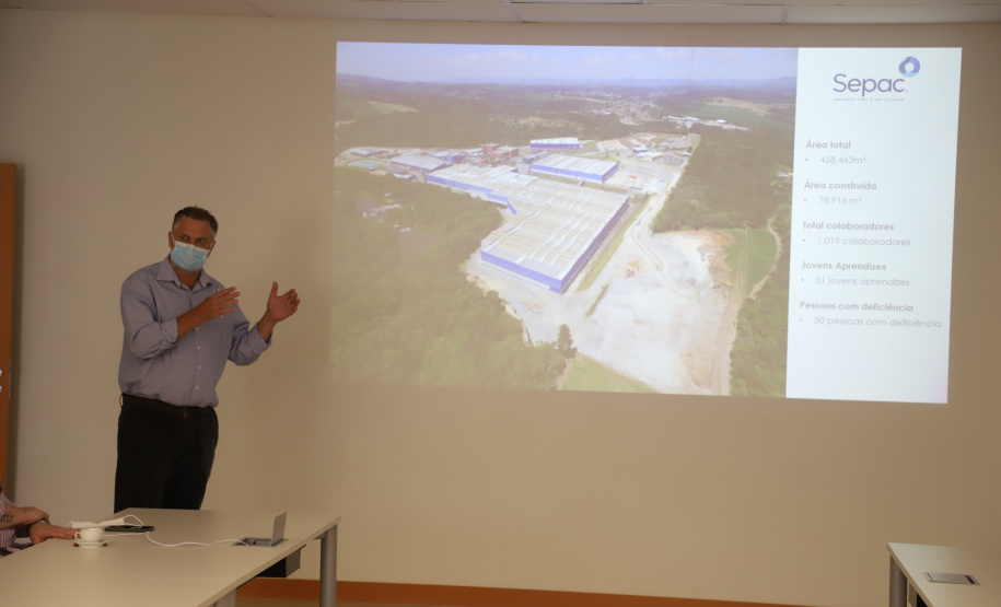O vice-governador Darci Piana visita a Escola Especial Raio de Luz e a empresa Sepac em Mallet, nesta quarta-feira (1)