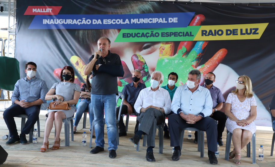 O vice-governador Darci Piana visita a Escola Especial Raio de Luz e a empresa Sepac em Mallet, nesta quarta-feira (1)