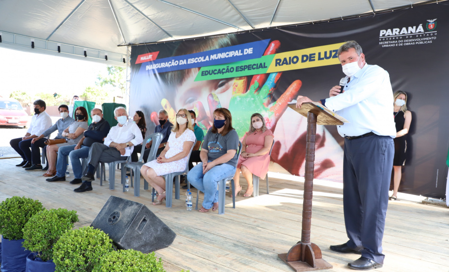 O vice-governador Darci Piana visita a Escola Especial Raio de Luz e a empresa Sepac em Mallet, nesta quarta-feira (1)