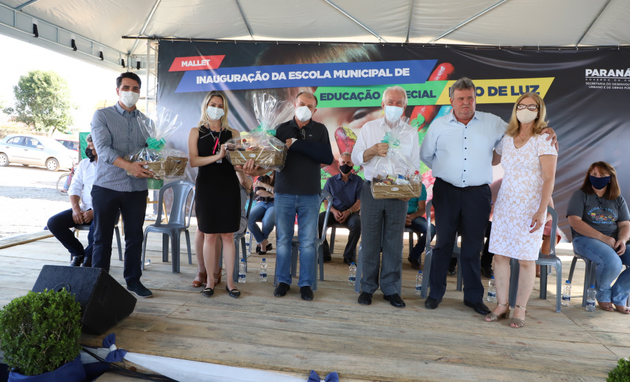 O vice-governador Darci Piana visita a Escola Especial Raio de Luz e a empresa Sepac em Mallet, nesta quarta-feira (1)