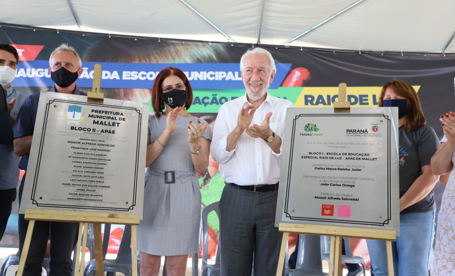 O vice-governador Darci Piana visita a Escola Especial Raio de Luz e a empresa Sepac em Mallet, nesta quarta-feira (1)
