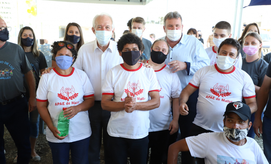 O vice-governador Darci Piana visita a Escola Especial Raio de Luz e a empresa Sepac em Mallet, nesta quarta-feira (1)