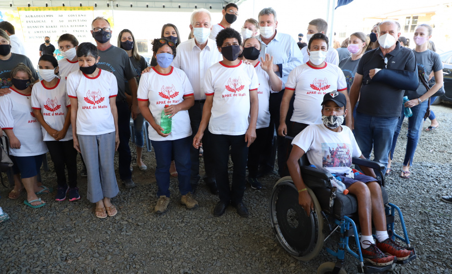 O vice-governador Darci Piana visita a Escola Especial Raio de Luz e a empresa Sepac em Mallet, nesta quarta-feira (1)