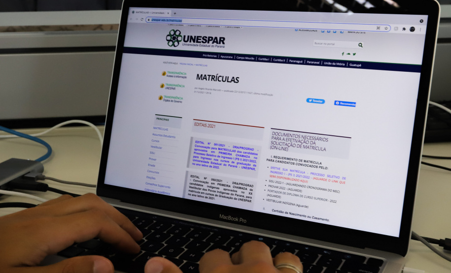 Unespar divulga lista de aprovados no vestibular 2022