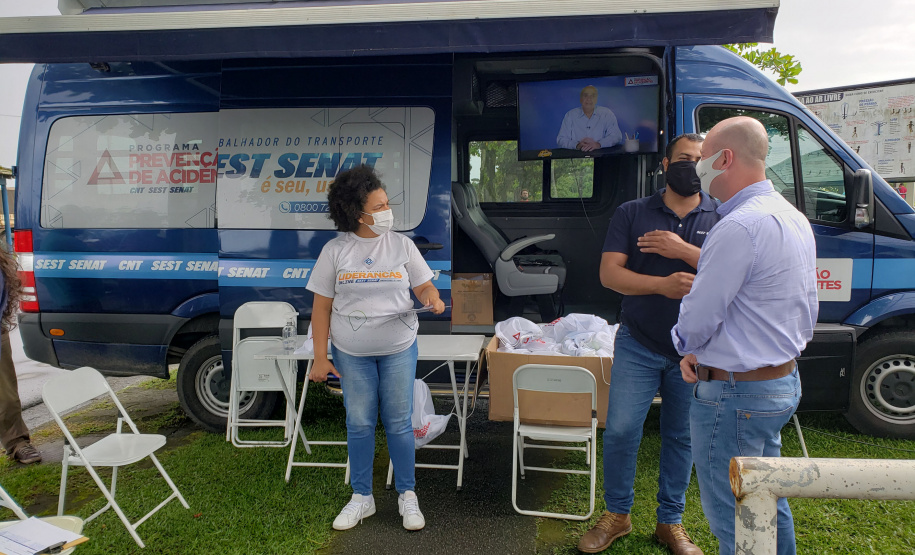 Porto em Ação presta serviços a mais de 200 caminhoneiros no Pátio de TriagemPorto em Ação presta serviços a mais de 200 caminhoneiros no Pátio de Triagem