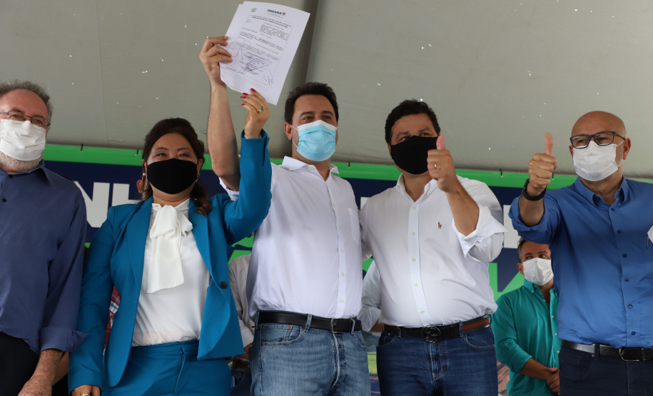 Governador assina ordem de serviço para duplicação da PR-445 entre Mauá da Serra e Lerroville