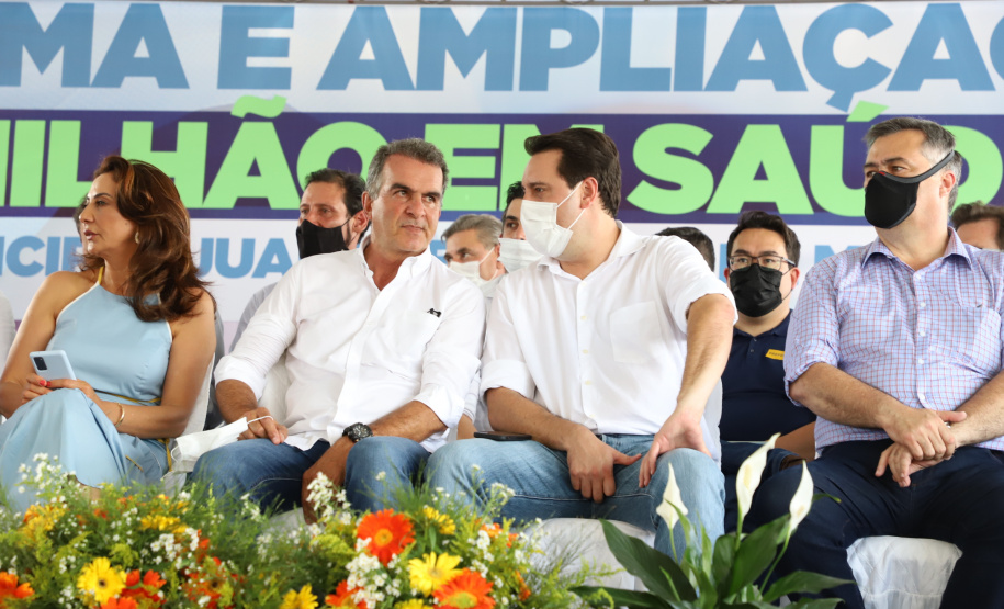 O governador Carlos Massa Ratinho Junior inaugurou nesta sexta-feira (17) o novo Hospital Juarez Barreto, no município de Faxinal, no Vale do Ivaí, após obras de ampliação. - Faxinal, 17/12/2021 - Foto: Ari Dias