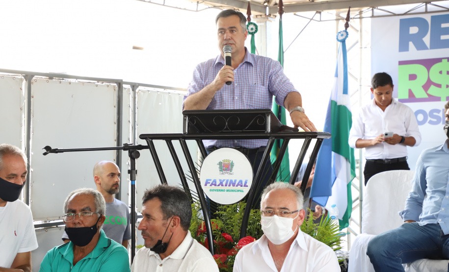 O governador Carlos Massa Ratinho Junior inaugurou nesta sexta-feira (17) o novo Hospital Juarez Barreto, no município de Faxinal, no Vale do Ivaí, após obras de ampliação. - Faxinal, 17/12/2021 - Foto: Ari Dias