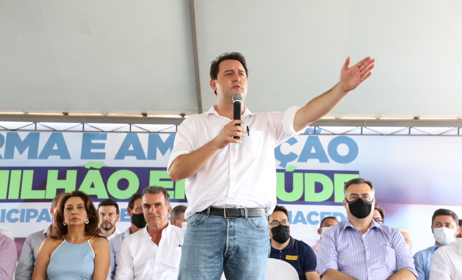 O governador Carlos Massa Ratinho Junior inaugurou nesta sexta-feira (17) o novo Hospital Juarez Barreto, no município de Faxinal, no Vale do Ivaí, após obras de ampliação. - Faxinal, 17/12/2021 - Foto: Ari Dias