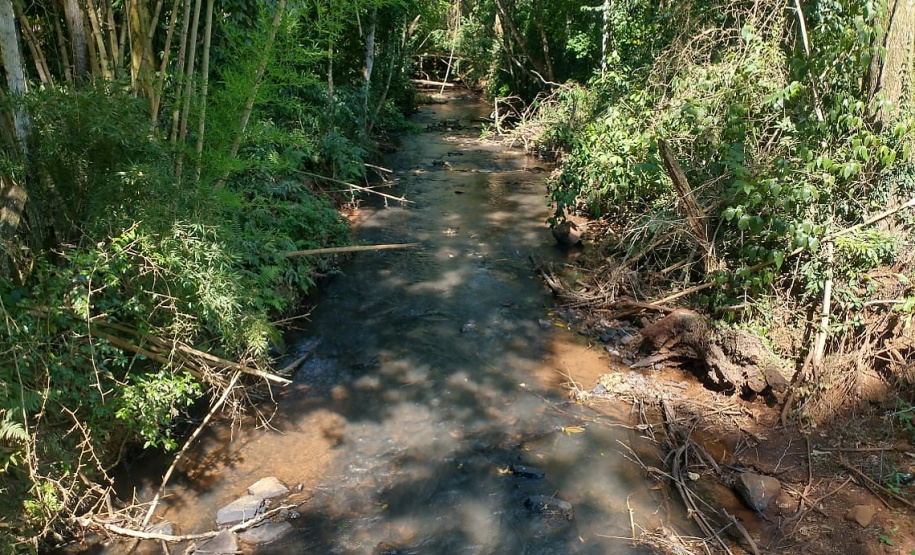 Rio Girau Alto, em Dois Vizinhos, teve queda de 35% na vazão