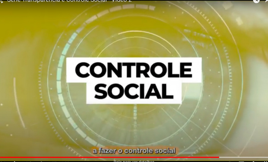 Fazenda divulga o segundo vídeo da série ‘Transparência e Controle Social’