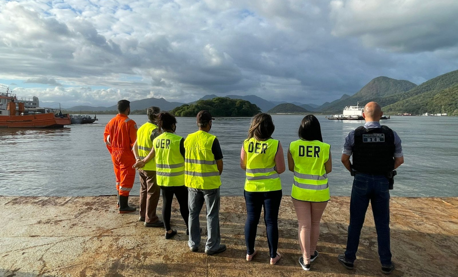 Fiscalização da travessia do Ferry Boat em Guaratuba durante a operação verão 2022