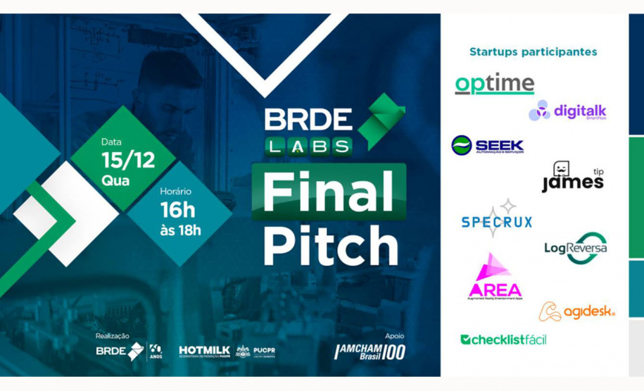 “Final Pitch” de startups aceleradas pelo BRDE Labs apresentam soluções