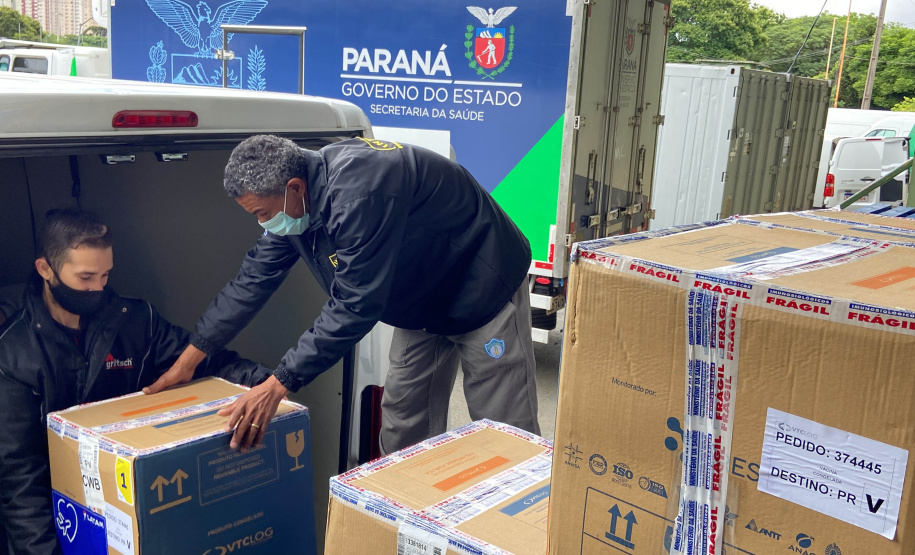 Estado recebe mais 136 mil vacinas contra a Covid-19