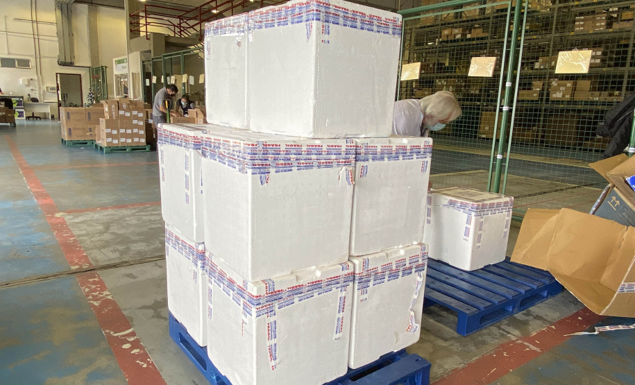 Estado recebe mais 136 mil vacinas contra a Covid-19