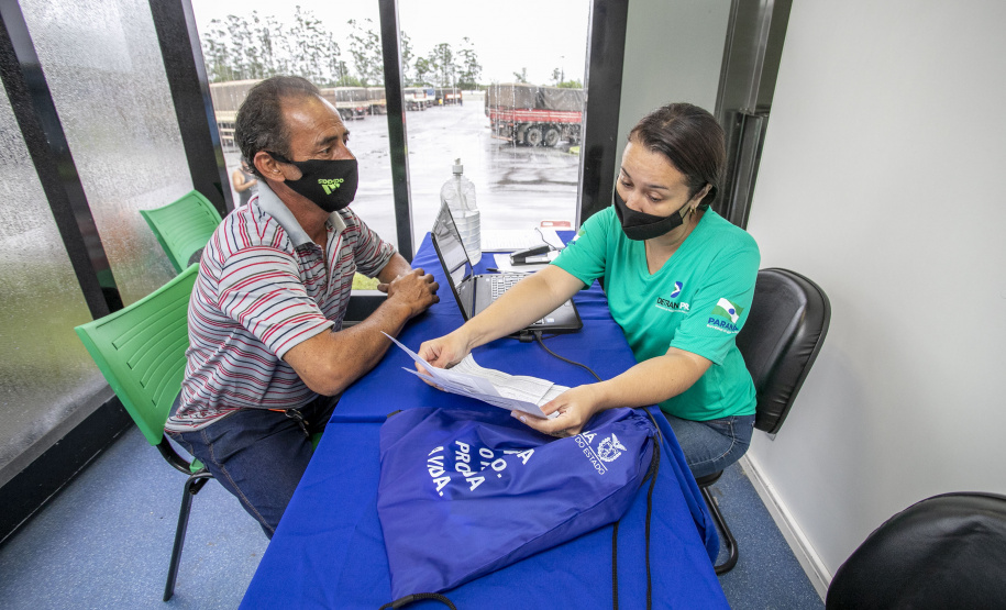 Porto em Ação presta serviços a mais de 200 caminhoneiros no Pátio de TriagemPorto em Ação presta serviços a mais de 200 caminhoneiros no Pátio de Triagem
