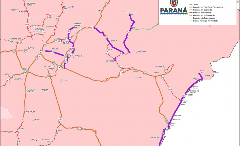 Conservação 800 km RMC, Litoral e Sul