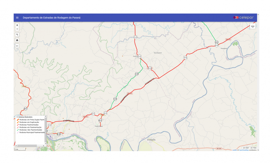 Melhorias rodovias NPV região Sul
