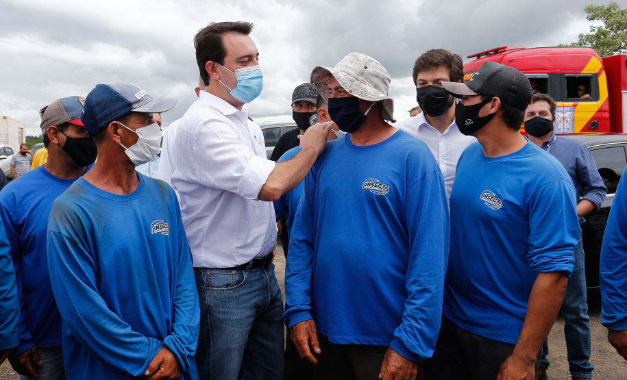 O governador Carlos Massa Ratinho Junior assina nesta quinta-feira (16) a ordem de serviço das obras de duplicação da PR-445, entre Londrina e Mauá da Serra, na região Norte. - Tamarana, 16/12/2021
