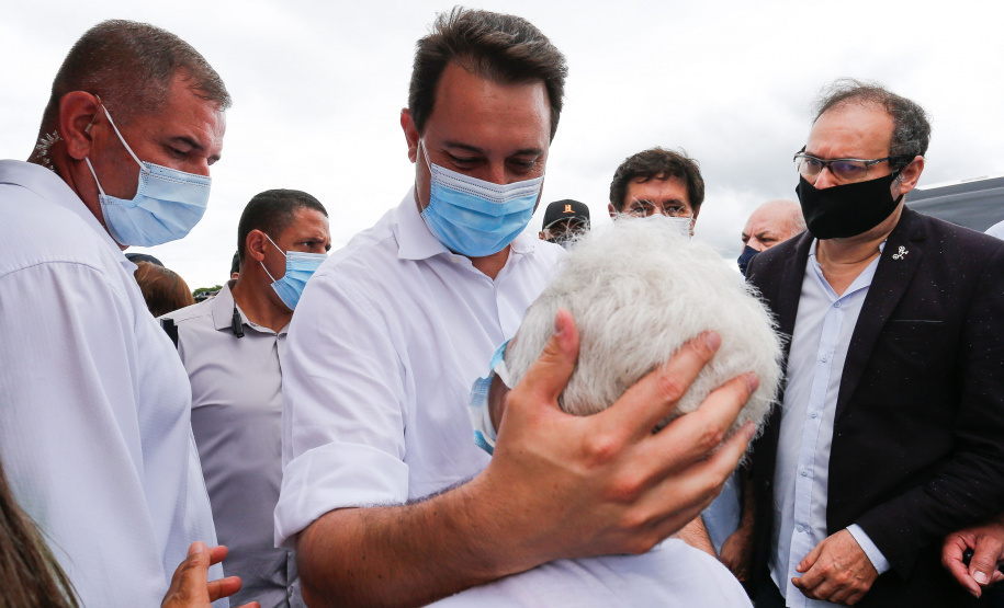 O governador Carlos Massa Ratinho Junior assina nesta quinta-feira (16) a ordem de serviço das obras de duplicação da PR-445, entre Londrina e Mauá da Serra, na região Norte. - Tamarana, 16/12/2021