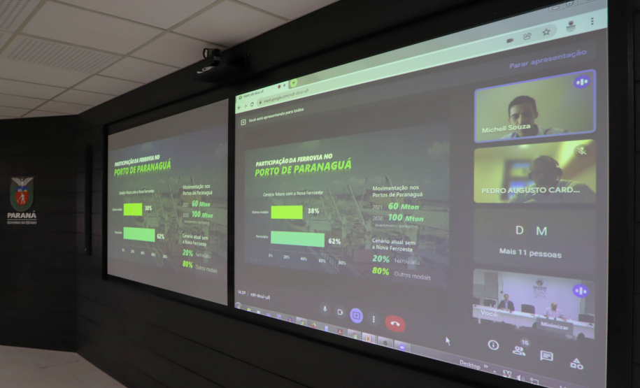 Reunião Nova Ferroste no Palacio das Araucarias.