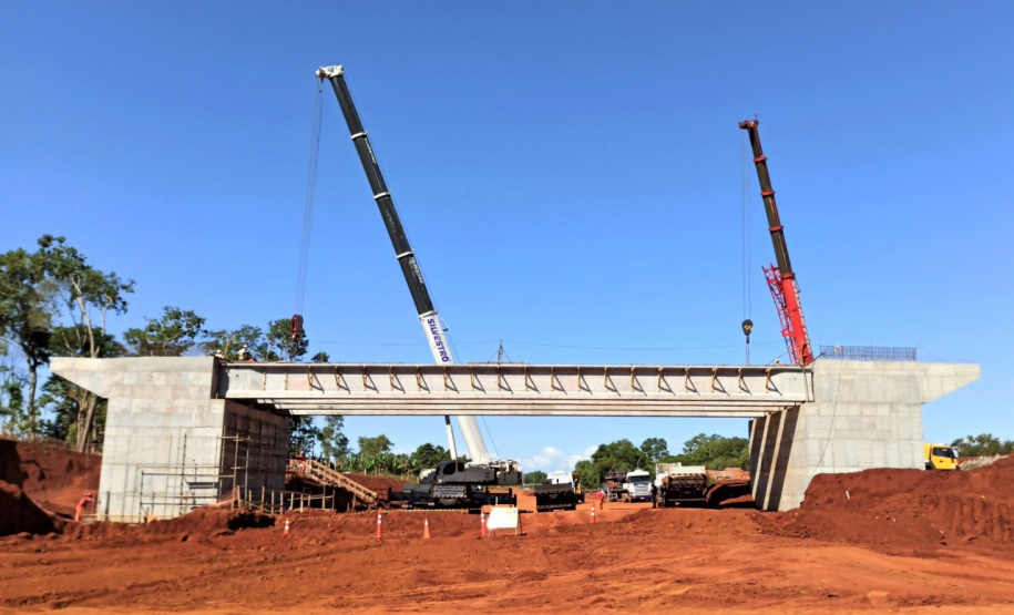 Obras da Ponte da Integração Brasil-Paraguai atingem 74,5% de execução