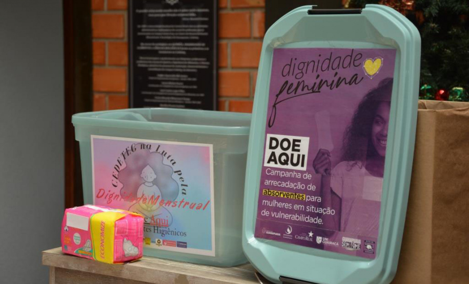 Unicentro incentiva arrecadação de absorventes para combate à pobreza  menstrual
