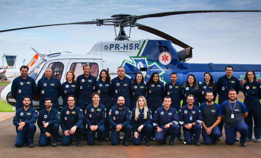 Bases Aeromédicas do Samu de Maringá e Londrina completam cinco anos