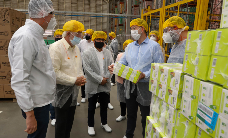 Vice Governador Darci Piana  Visita Fabrica de Chá Leão em Fazenda Rio Grande.