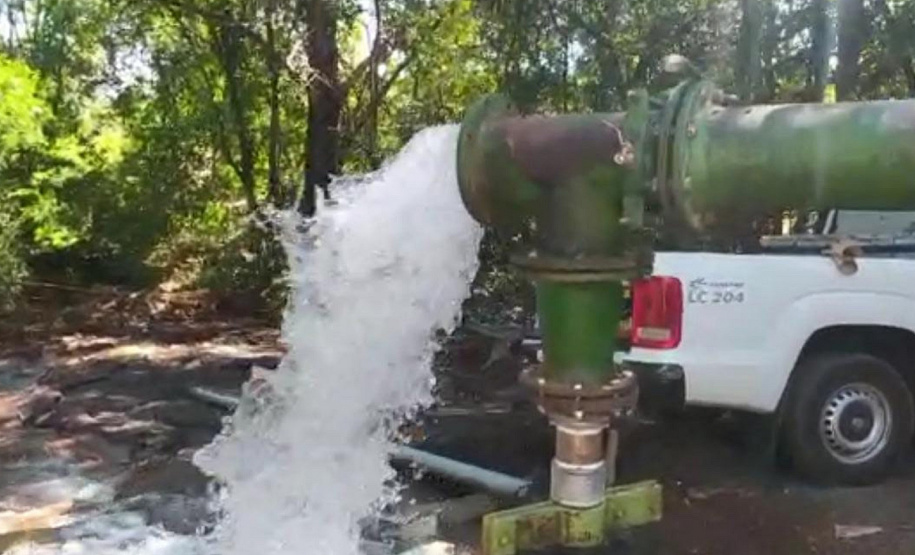 Obras do poço possibilitou aumento do volume de água
