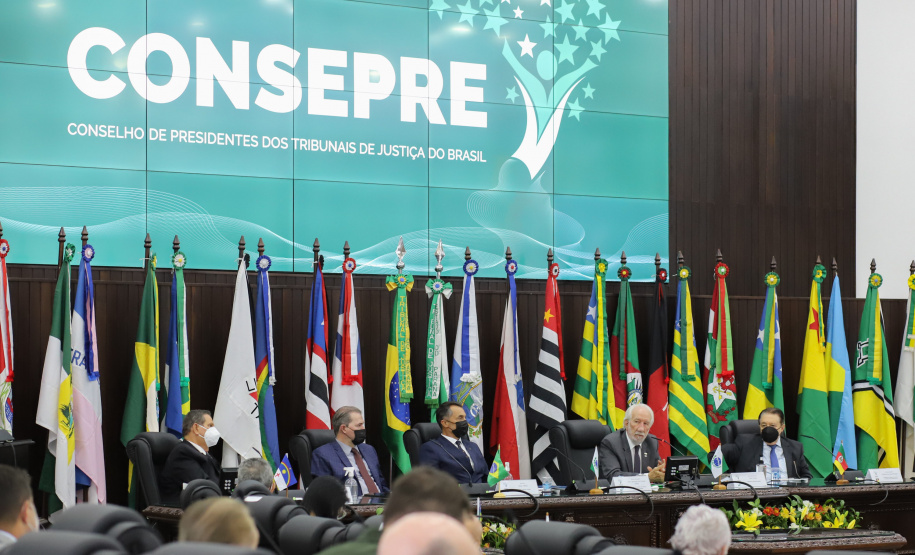 O vice governador Darci Piana participa nesta segunda-feira (10), da posse do desembargador José Laurindo na presidência do Conselho dos Presidentes dos Tribunais de Justiça. Curitiba, 10/01/2022 - Foto: Geraldo Bubniak/AEN