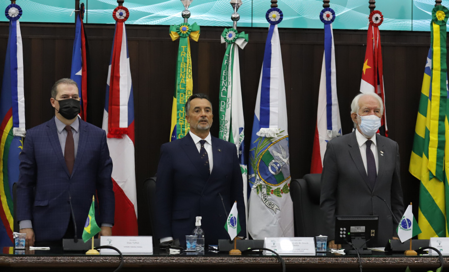 O vice governador Darci Piana participa nesta segunda-feira (10), da posse do desembargador José Laurindo na presidência do Conselho dos Presidentes dos Tribunais de Justiça. Curitiba, 10/01/2022 - Foto: Geraldo Bubniak/AEN