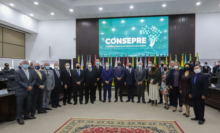 O vice governador Darci Piana participa nesta segunda-feira (10), da posse do desembargador José Laurindo na presidência do Conselho dos Presidentes dos Tribunais de Justiça. Curitiba, 10/01/2022 - Foto: Geraldo Bubniak/AEN