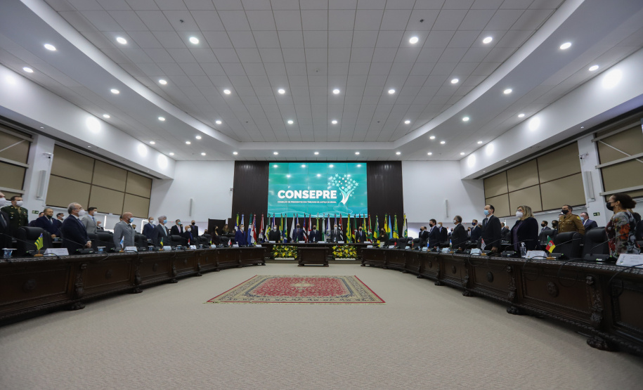 O vice governador Darci Piana participa nesta segunda-feira (10), da posse do desembargador José Laurindo na presidência do Conselho dos Presidentes dos Tribunais de Justiça. Curitiba, 10/01/2022 - Foto: Geraldo Bubniak/AEN