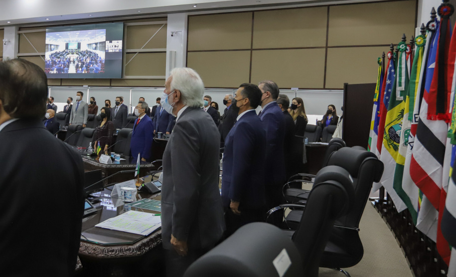 O vice governador Darci Piana participa nesta segunda-feira (10), da posse do desembargador José Laurindo na presidência do Conselho dos Presidentes dos Tribunais de Justiça. Curitiba, 10/01/2022 - Foto: Geraldo Bubniak/AEN