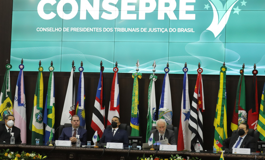 O vice governador Darci Piana participa nesta segunda-feira (10), da posse do desembargador José Laurindo na presidência do Conselho dos Presidentes dos Tribunais de Justiça. Curitiba, 10/01/2022 - Foto: Geraldo Bubniak/AEN