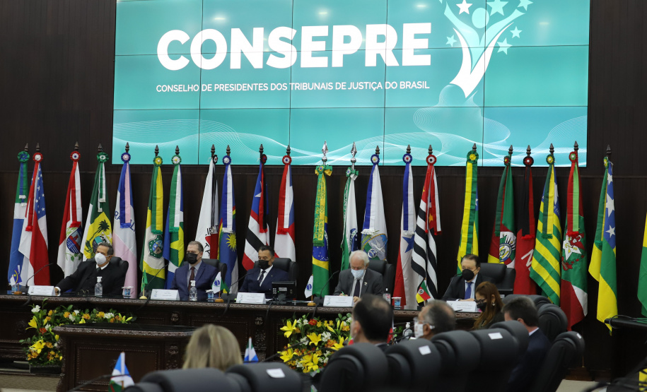 O vice governador Darci Piana participa nesta segunda-feira (10), da posse do desembargador José Laurindo na presidência do Conselho dos Presidentes dos Tribunais de Justiça. Curitiba, 10/01/2022 - Foto: Geraldo Bubniak/AEN