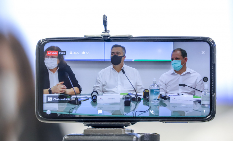 Coletiva com o Secretario de Estado da Saude, Beto Preto