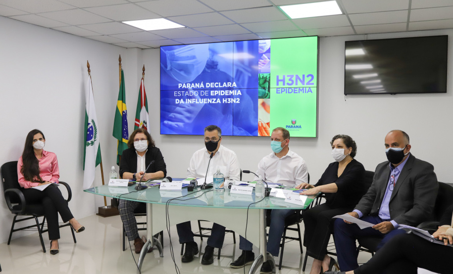 Coletiva de Imprensa com o Secretario de Saude, Beto Preto e com Nestor Werner Diretor Geral SESA